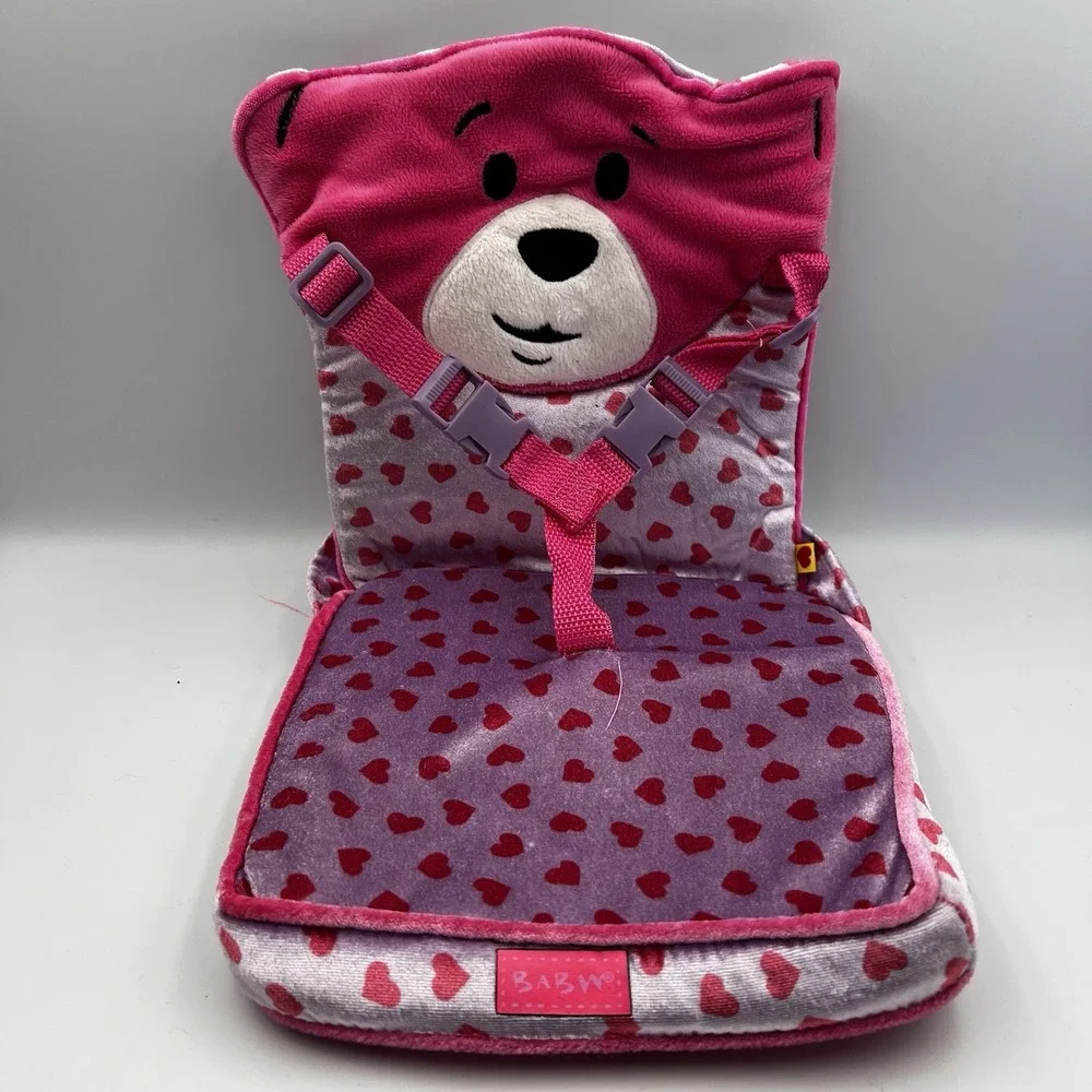 Build A Bear Workshop Teddy Bear Car Seat Pink Heart 2012‎